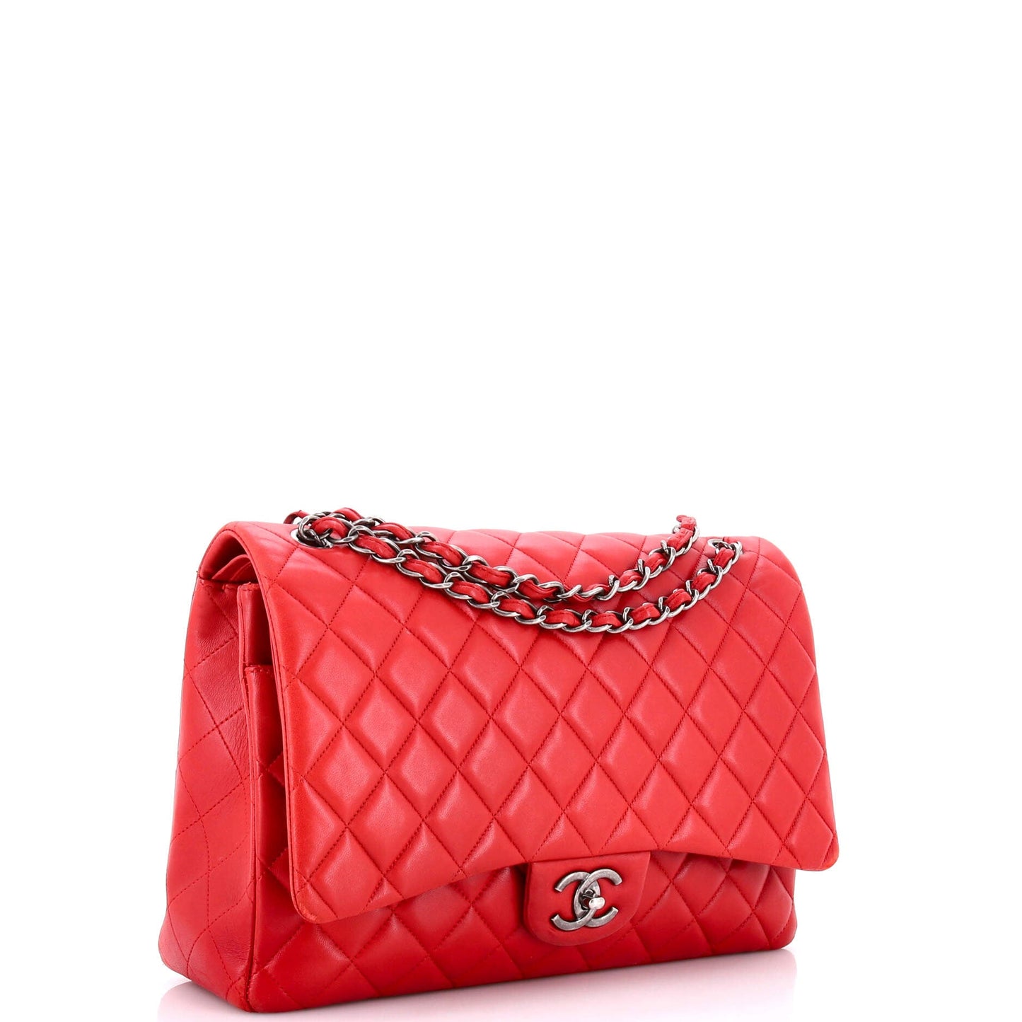 Classic Double Flap Bag Quilted Lambskin Maxi