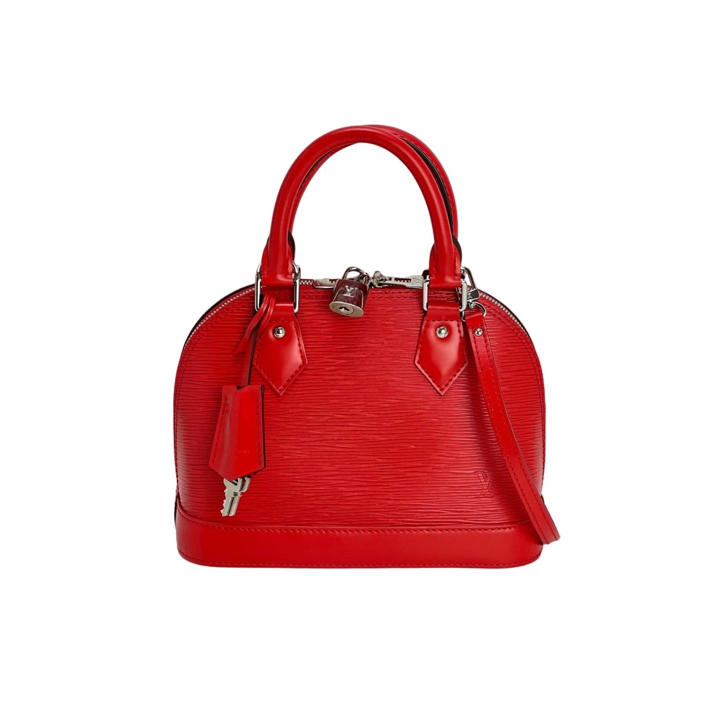 Louis Vuitton Alma BB Epi Coquelicot Handbag