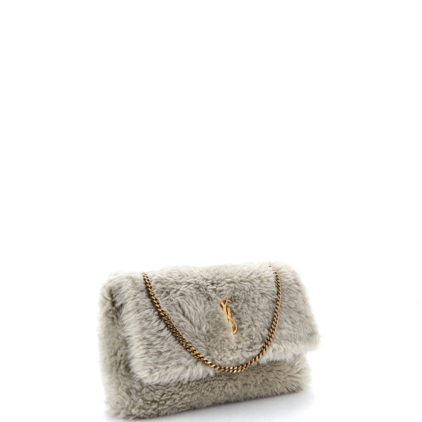 Classic Monogram Reversible Shoulder Bag Shearling and Suede Medium