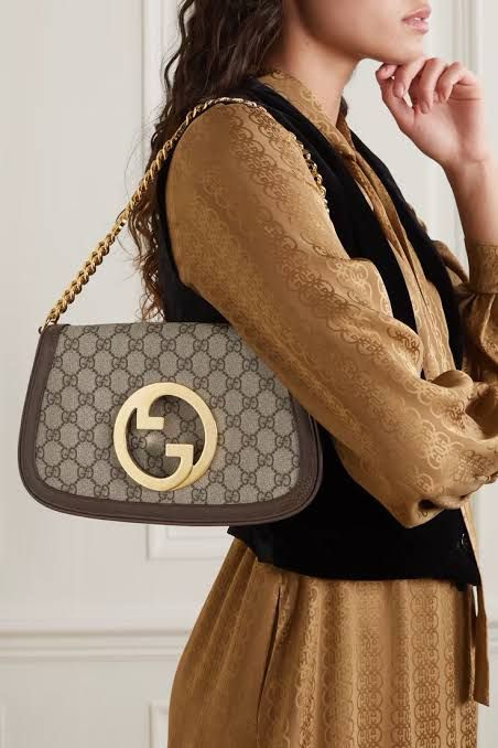 GUCCI BLONDIE SMALL SHOULDER BAG – LUXURY & STYLE (Brown/Blue-2)