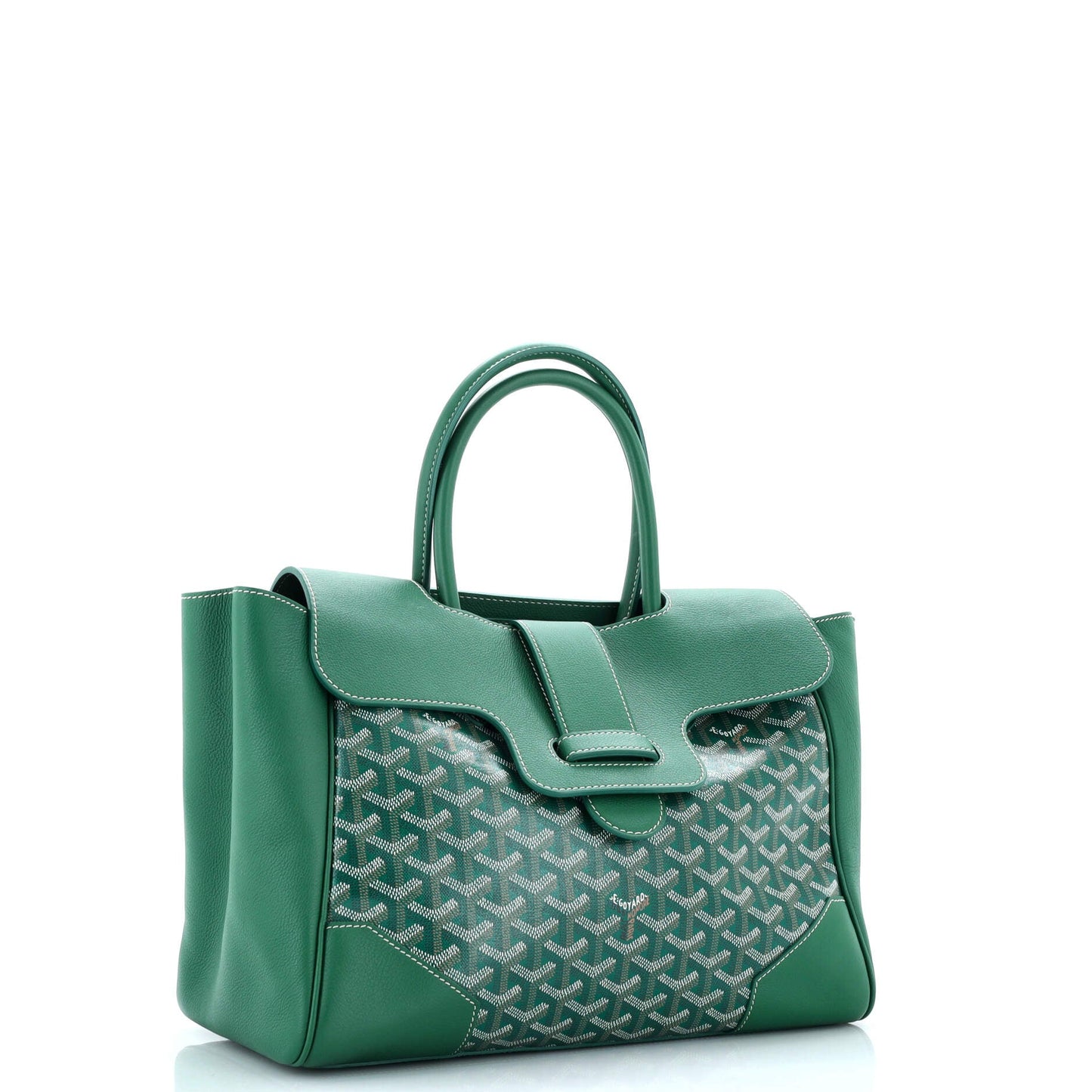 Saigon Tote Bag Coated Canvas with Leather