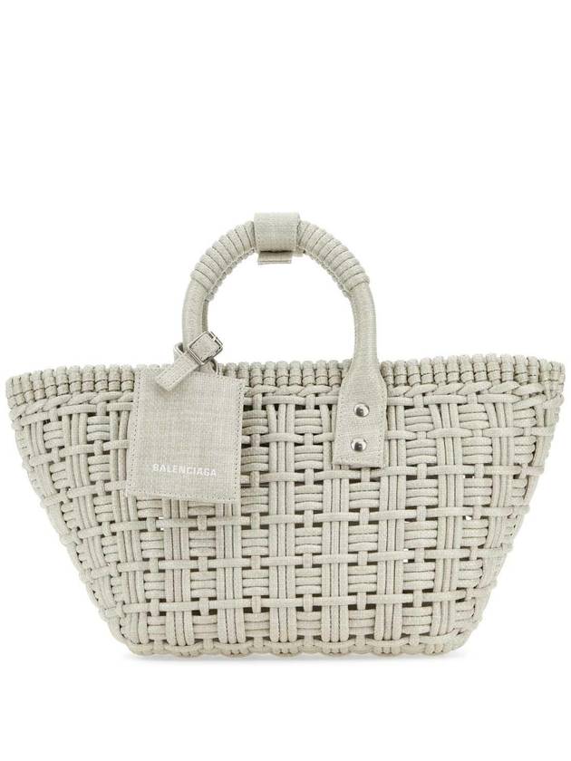 Luxury Balenciaga Trending 2025 Bistro XS Basket Tote Bag Abbey Stone