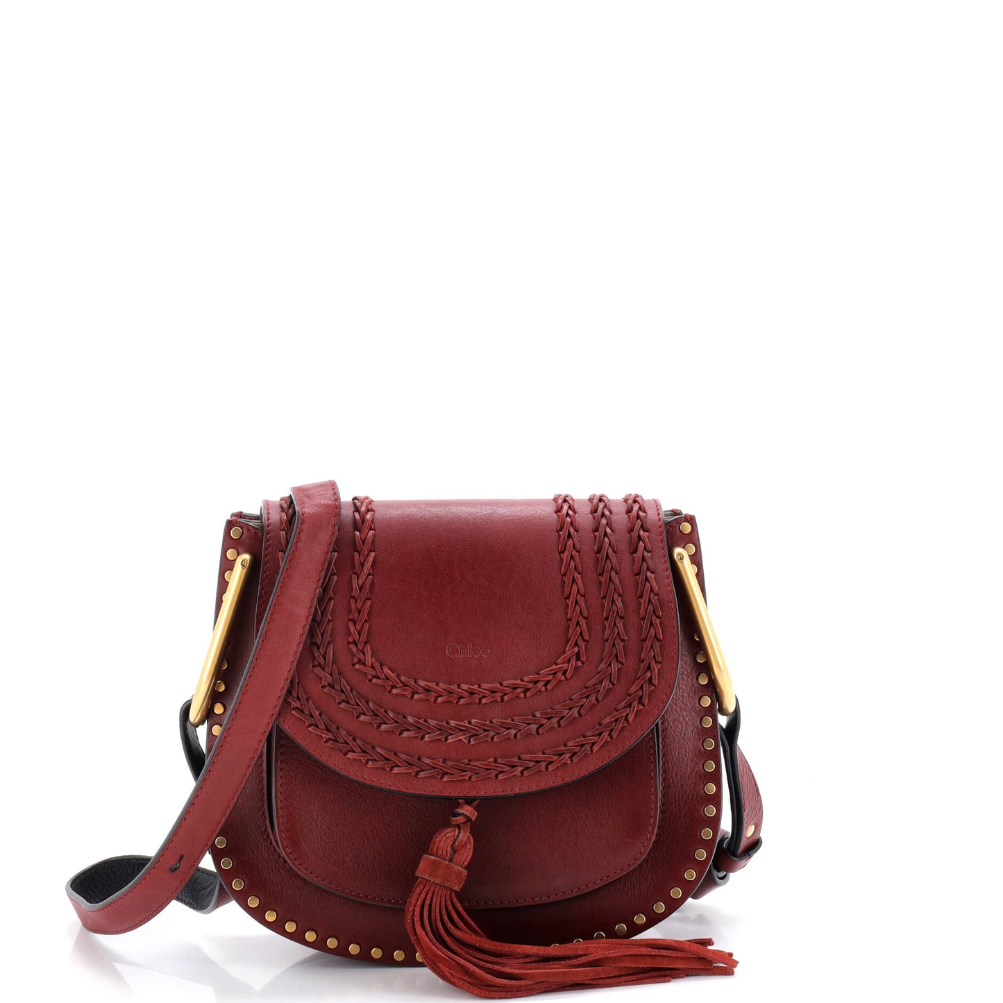 Hudson Handbag Whipstitch Leather Medium