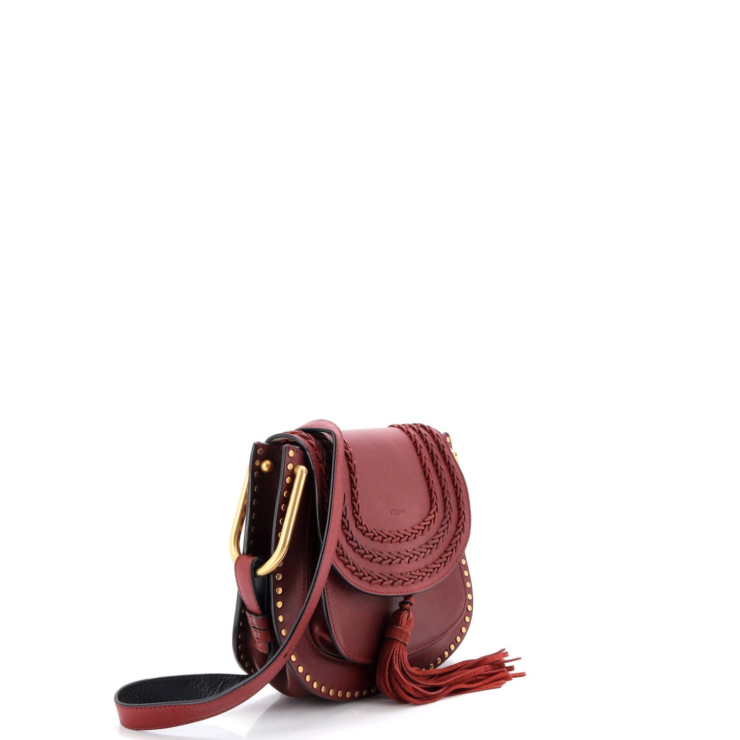 Hudson Handbag Whipstitch Leather Medium