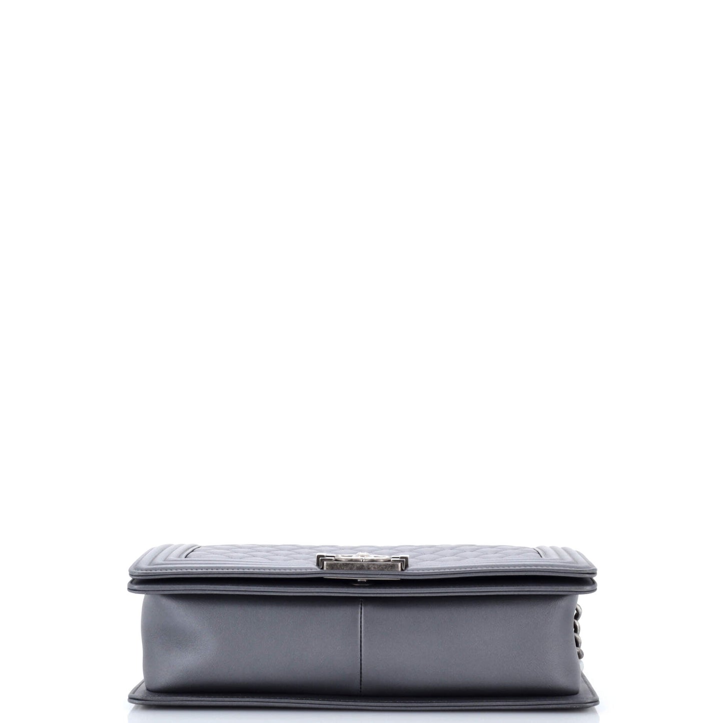 Boy Flap Bag Quilted Metallic Calfskin New Medium