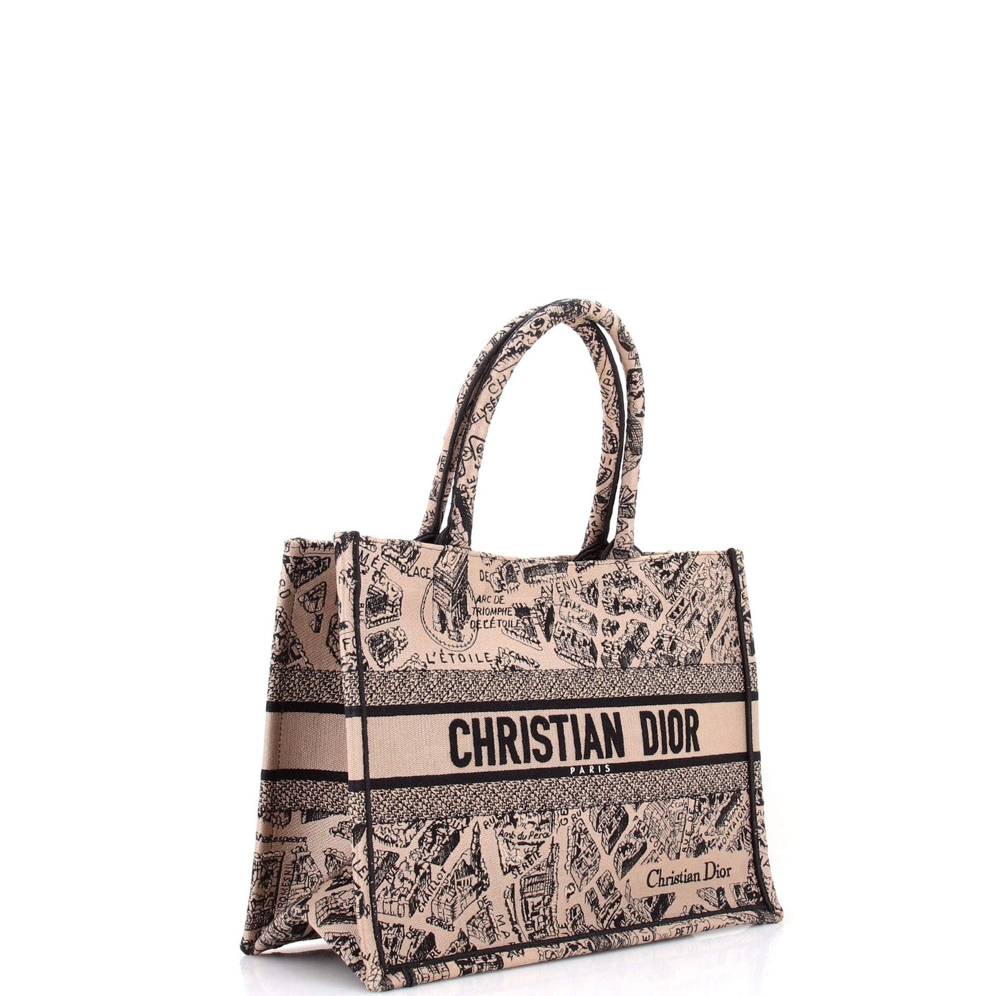 Book Tote Embroidered Canvas Medium