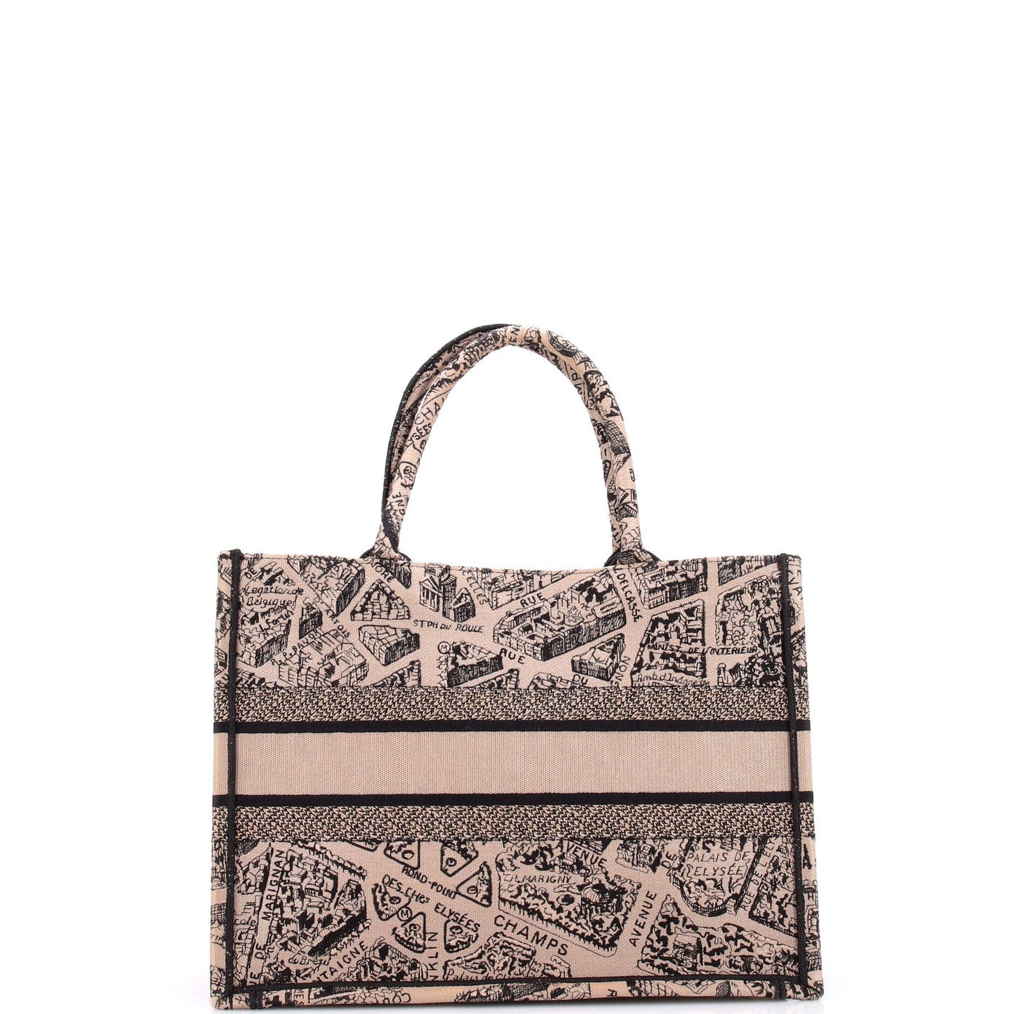Book Tote Embroidered Canvas Medium