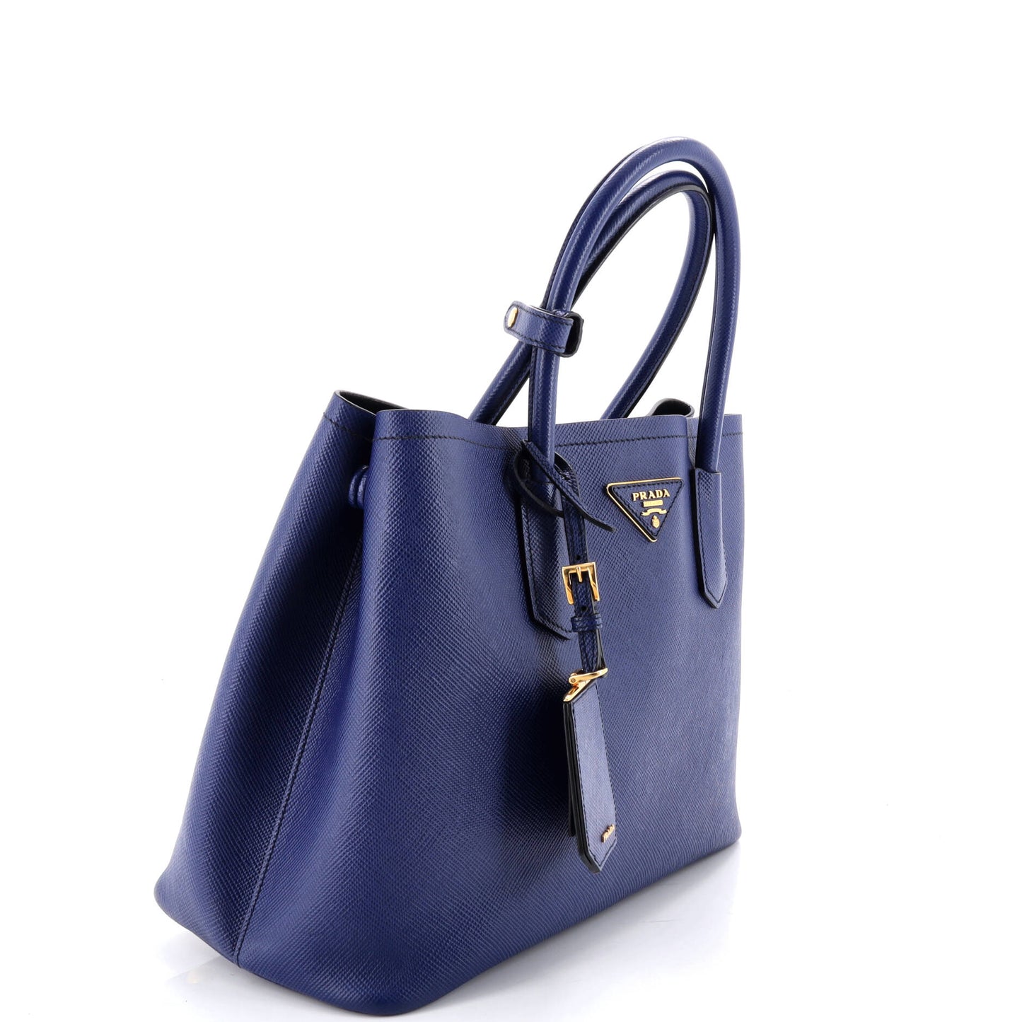 Cuir Double Tote Saffiano Leather Medium