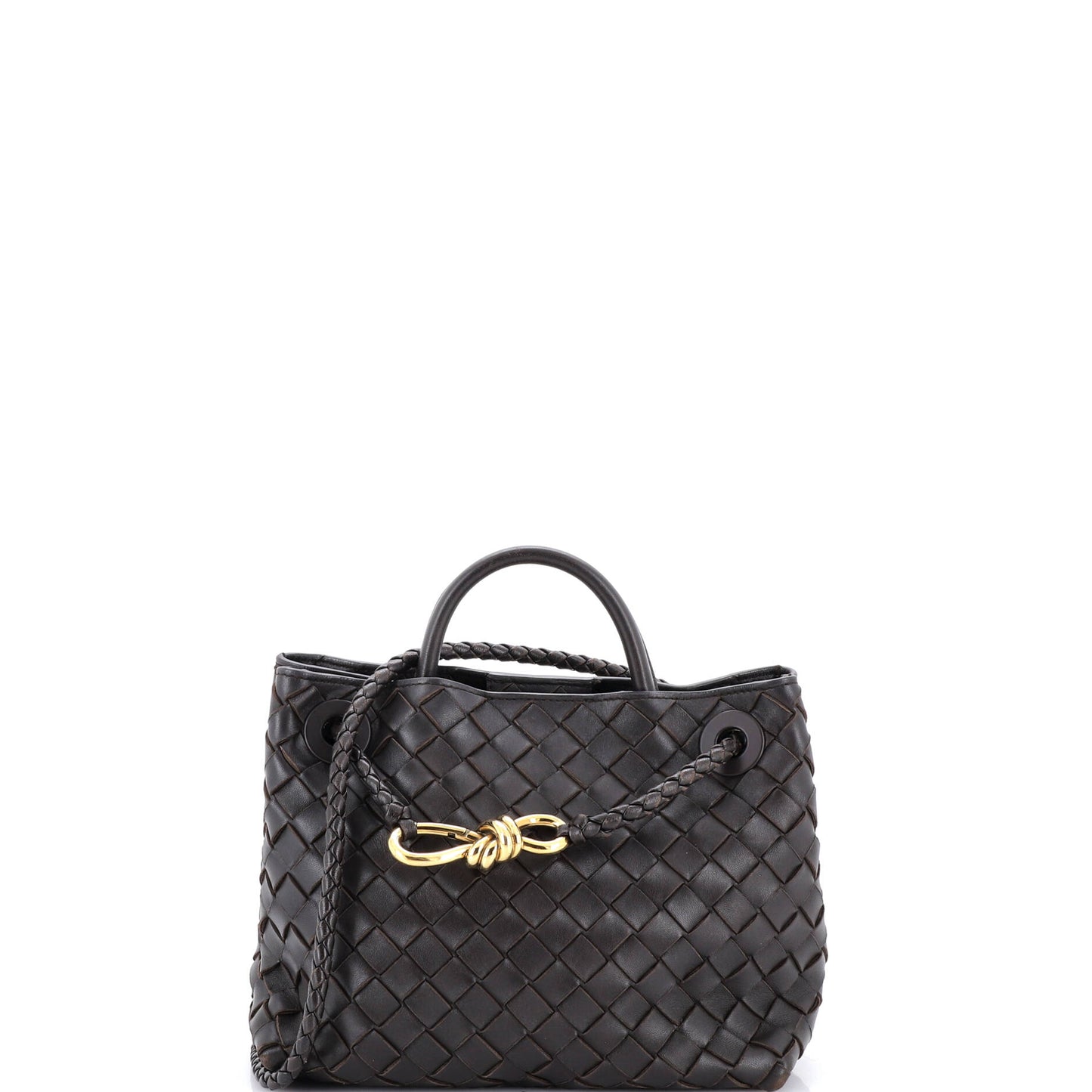 Andiamo Top Handle Bag Intrecciato Nappa Small