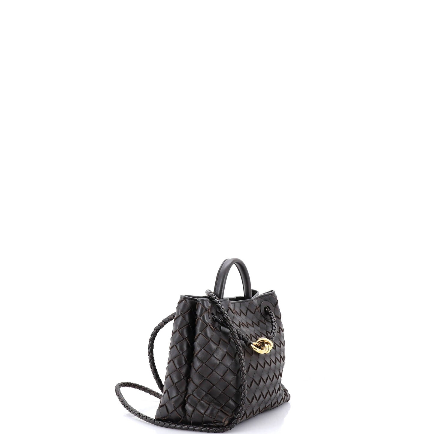 Andiamo Top Handle Bag Intrecciato Nappa Small