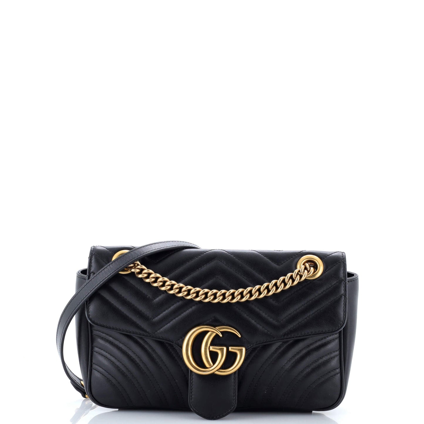 GG Marmont Flap Bag Matelasse Leather Small