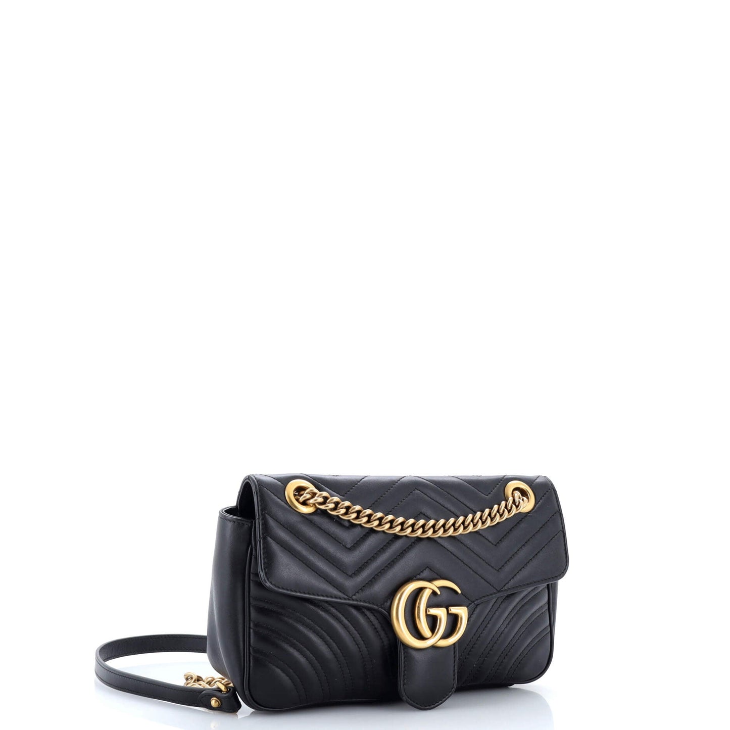 GG Marmont Flap Bag Matelasse Leather Small