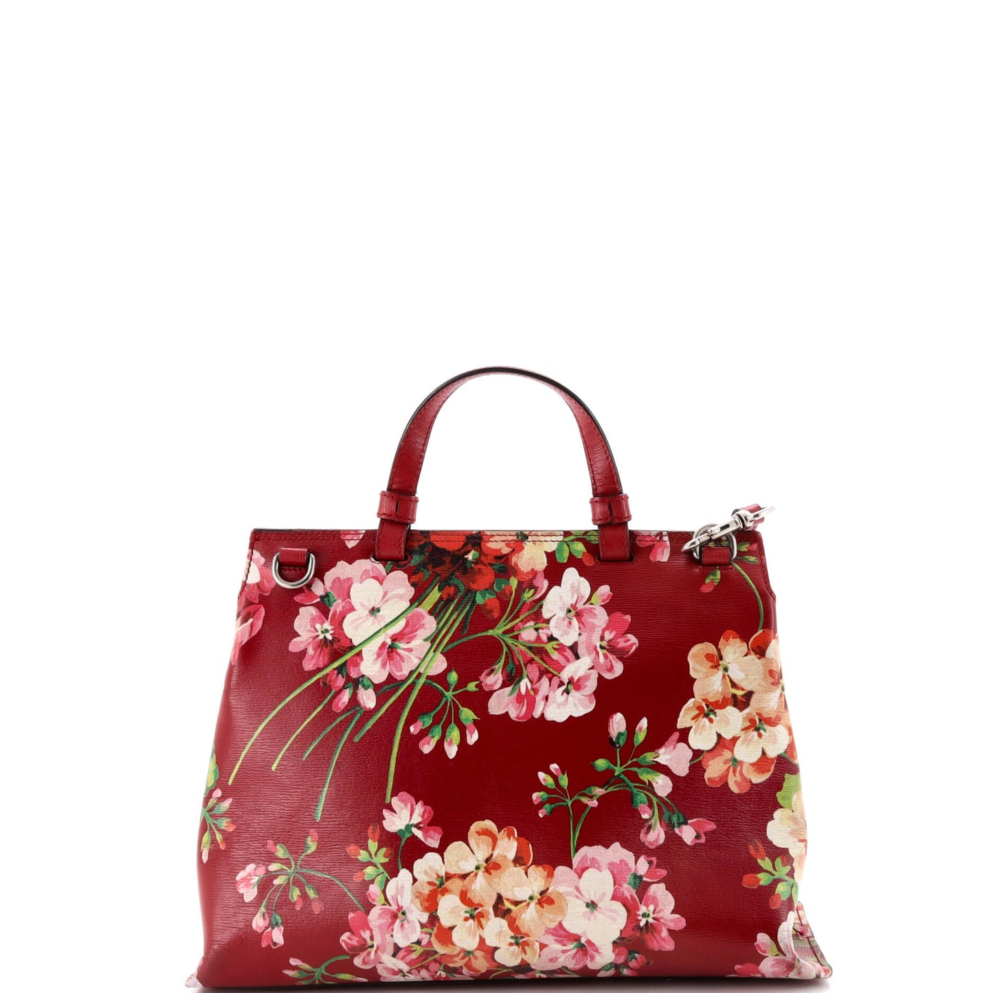 Bamboo Daily Top Handle Bag Blooms Print Leather Small