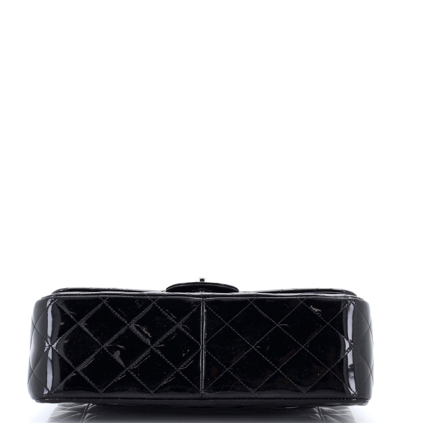 Classic Double Flap Bag Quilted Patent Jumbo