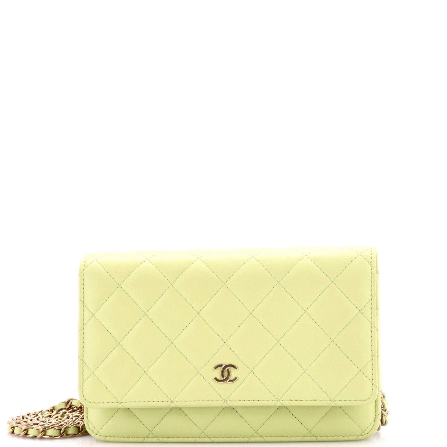 Wallet on Chain Quilted Lambskin