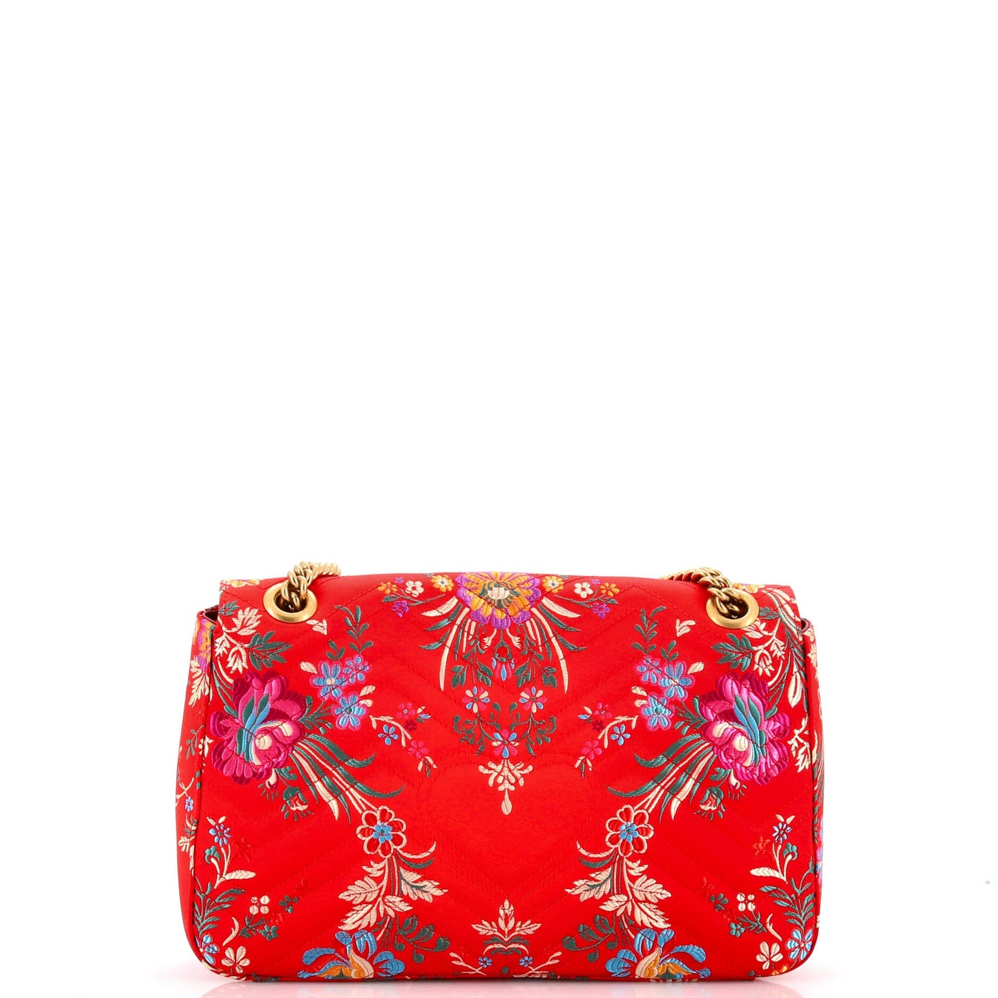 GG Marmont Flap Bag Matelasse Floral Jacquard Medium