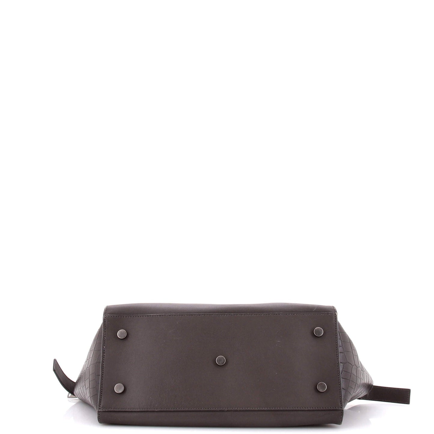 Monogram Cabas Downtown Leather with Crocodile Embossed Leather Small