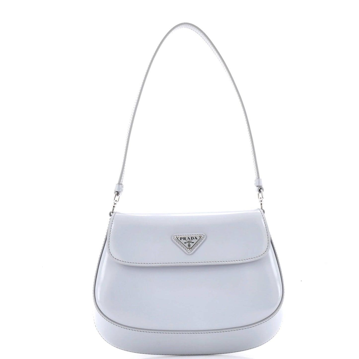 Cleo Flap Shoulder Bag Spazzolato Leather Small