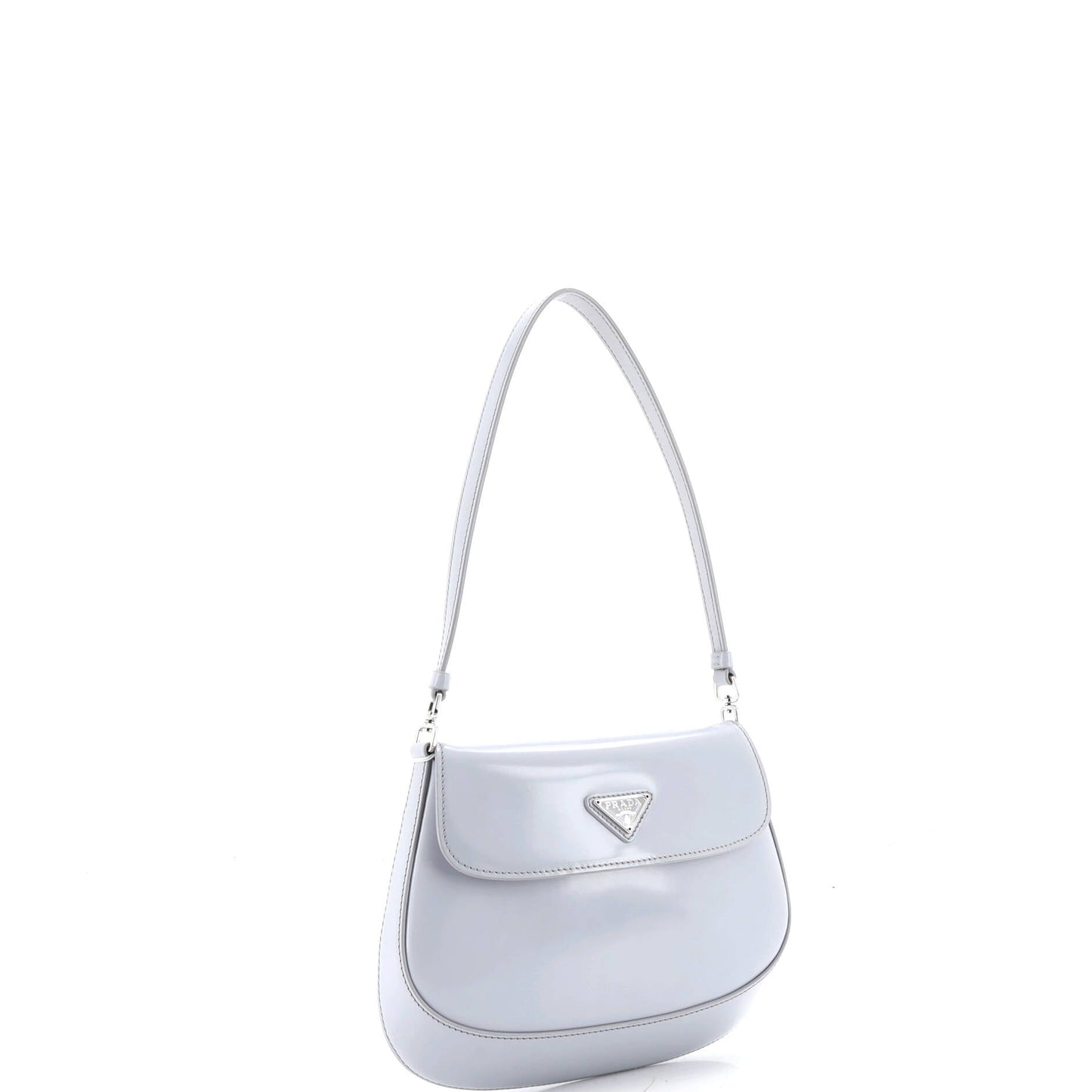 Cleo Flap Shoulder Bag Spazzolato Leather Small
