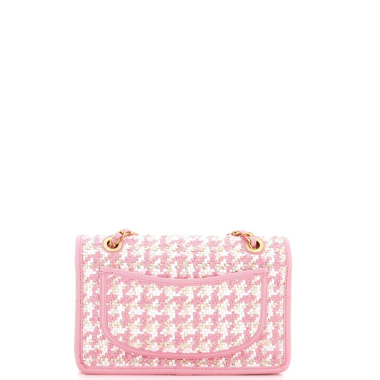 Classic Single Flap Bag Woven Lambskin and Viscose Small