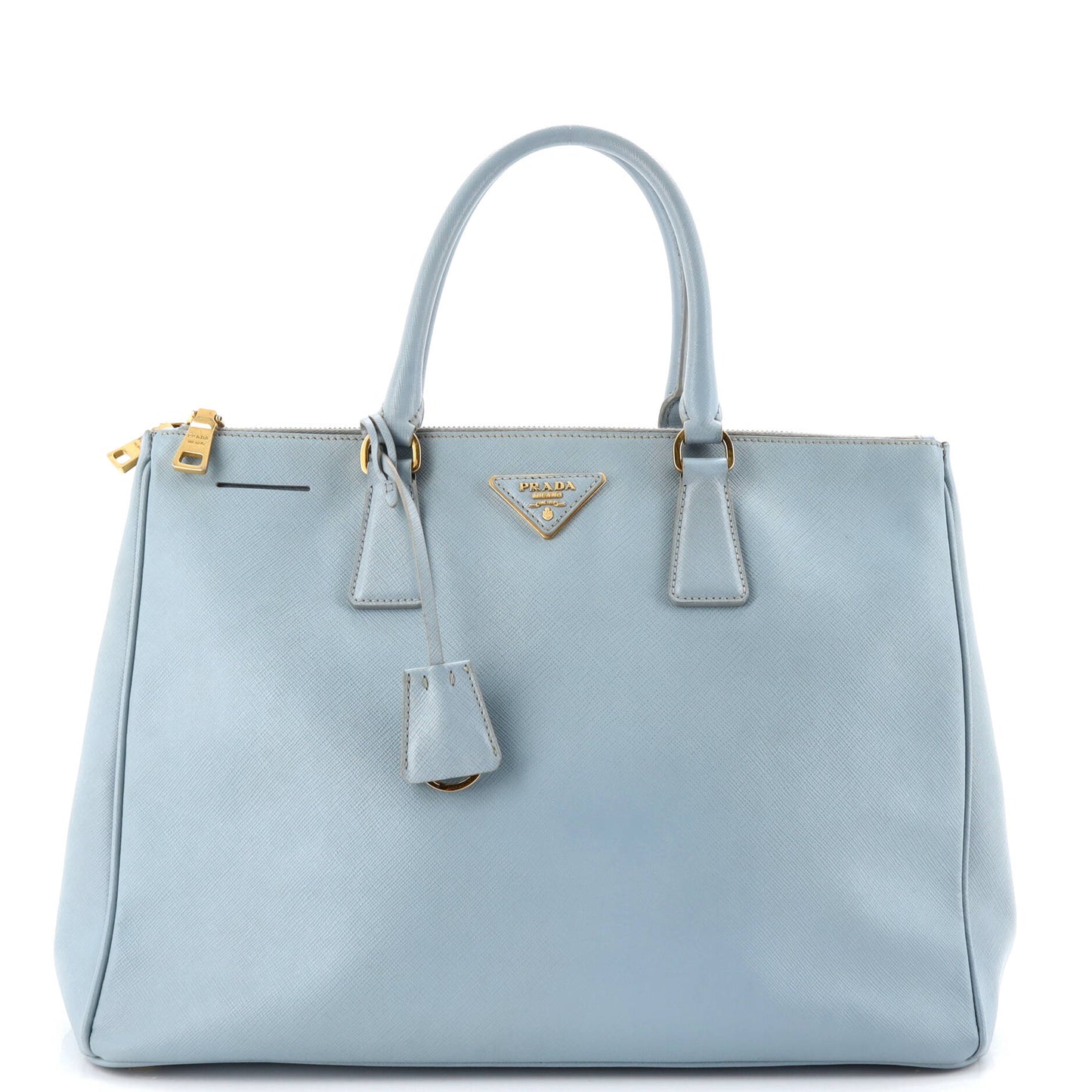 Double Zip Lux Tote Saffiano Leather Large