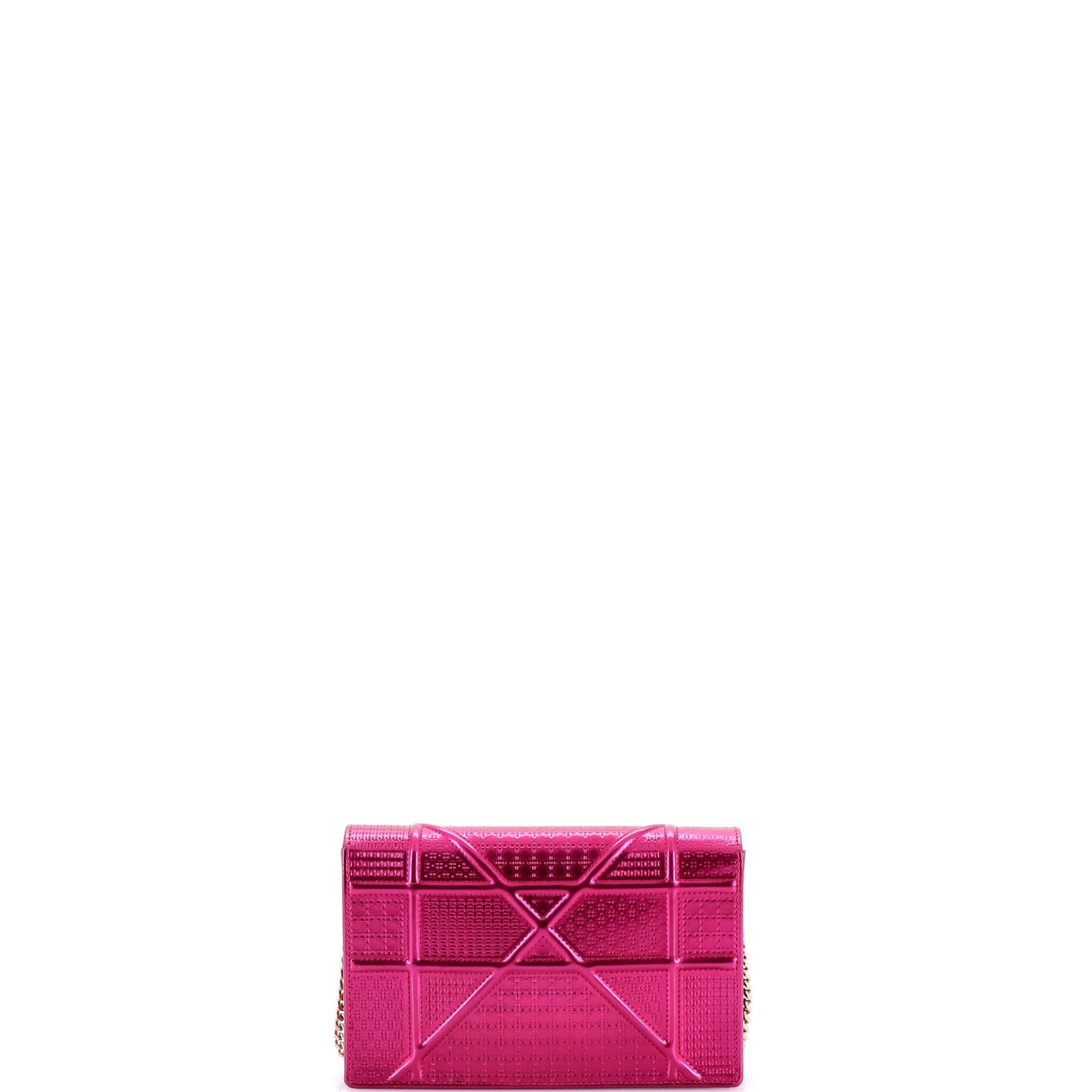 Diorama Wallet on Chain Cannage Embossed Calfskin