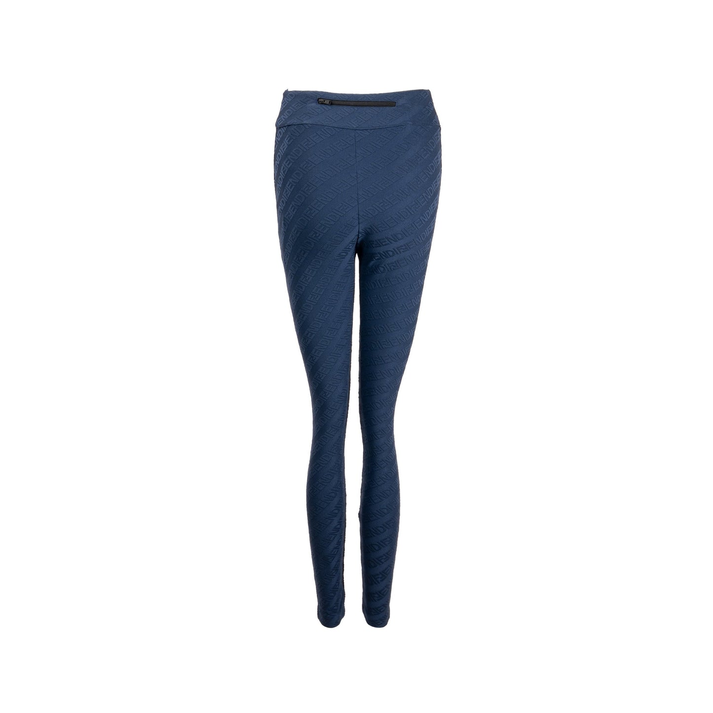 Fendi Size XS Fendi Logo Leggings Polyamide/Elastane Dark Blue