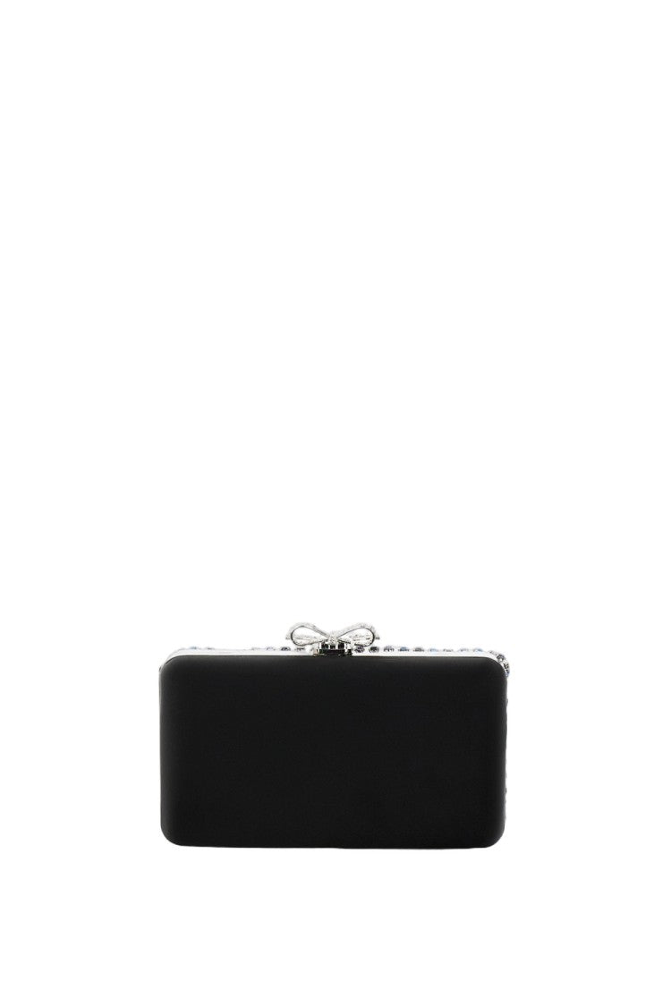 Self-Portrait Crystal Chain-Handle Clutch
