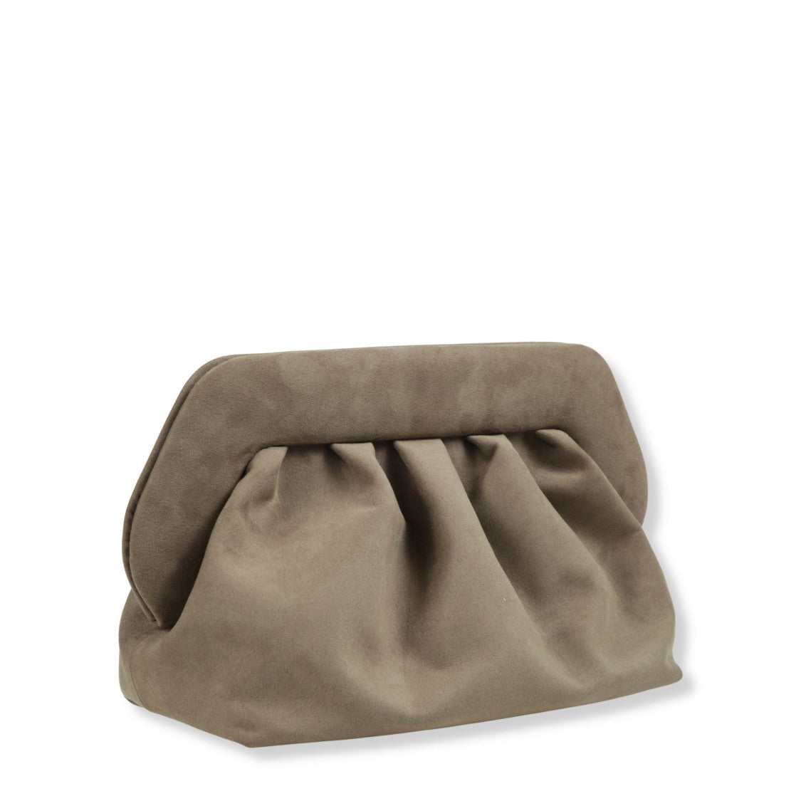 Themoirè Natural-Toned Bios Suede Handheld Tote Bag