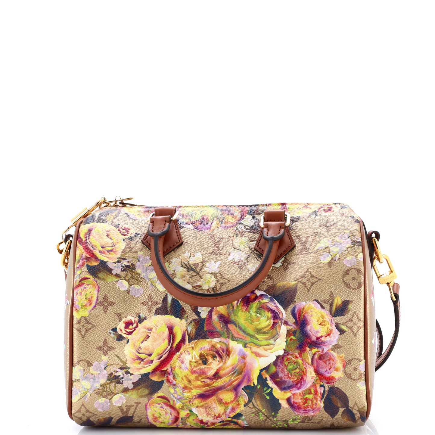 Speedy Bandouliere Bag Limited Edition Garden Monogram Canvas 25