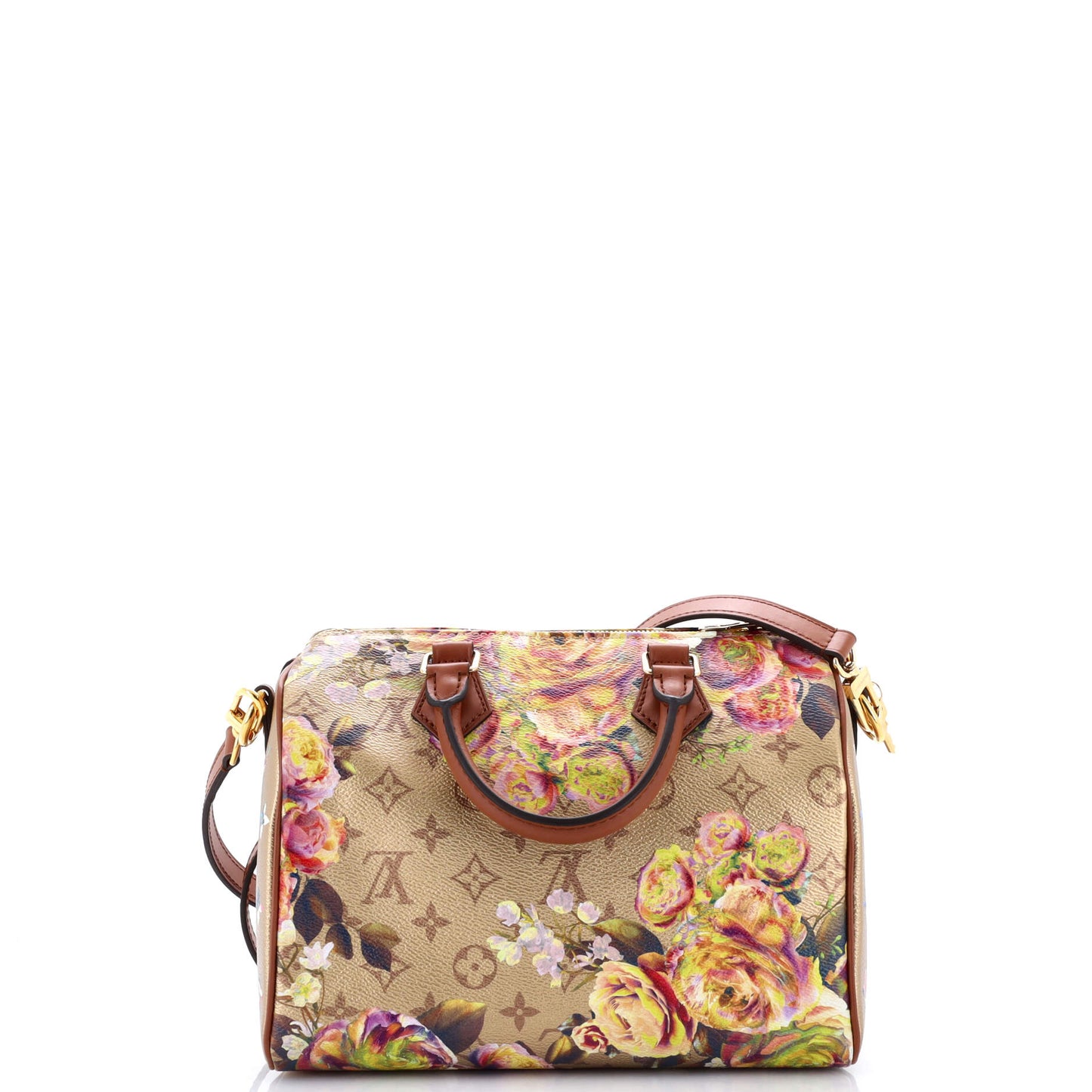 Speedy Bandouliere Bag Limited Edition Garden Monogram Canvas 25
