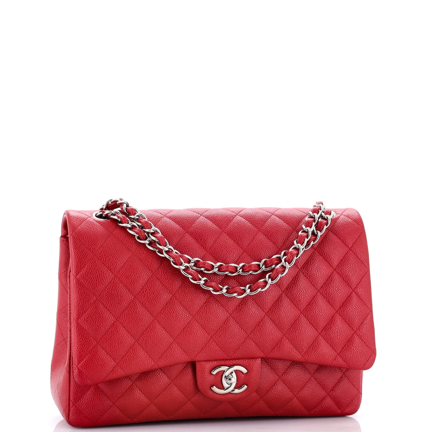 Classic Double Flap Bag Quilted Iridescent Caviar Jumbo