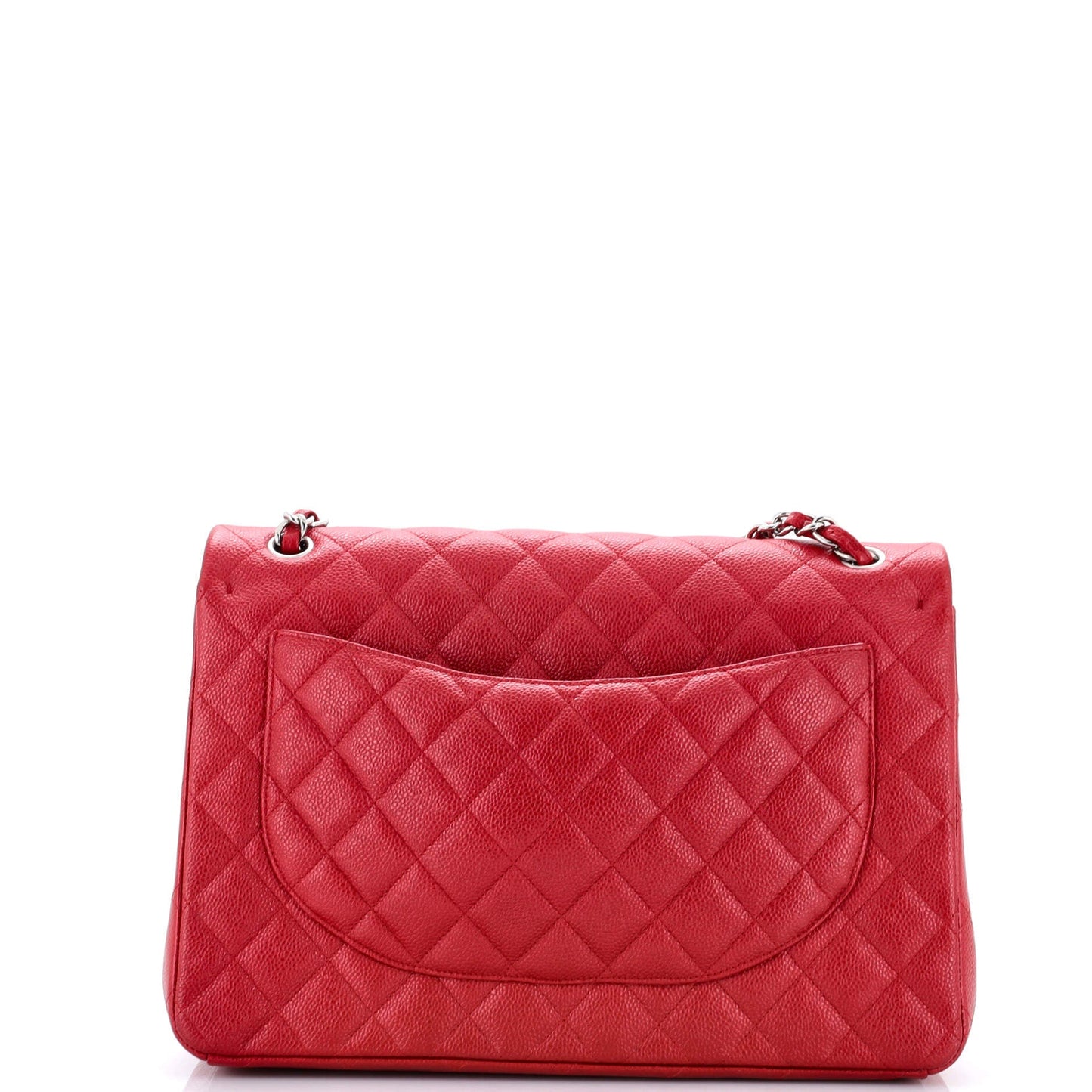 Classic Double Flap Bag Quilted Iridescent Caviar Jumbo