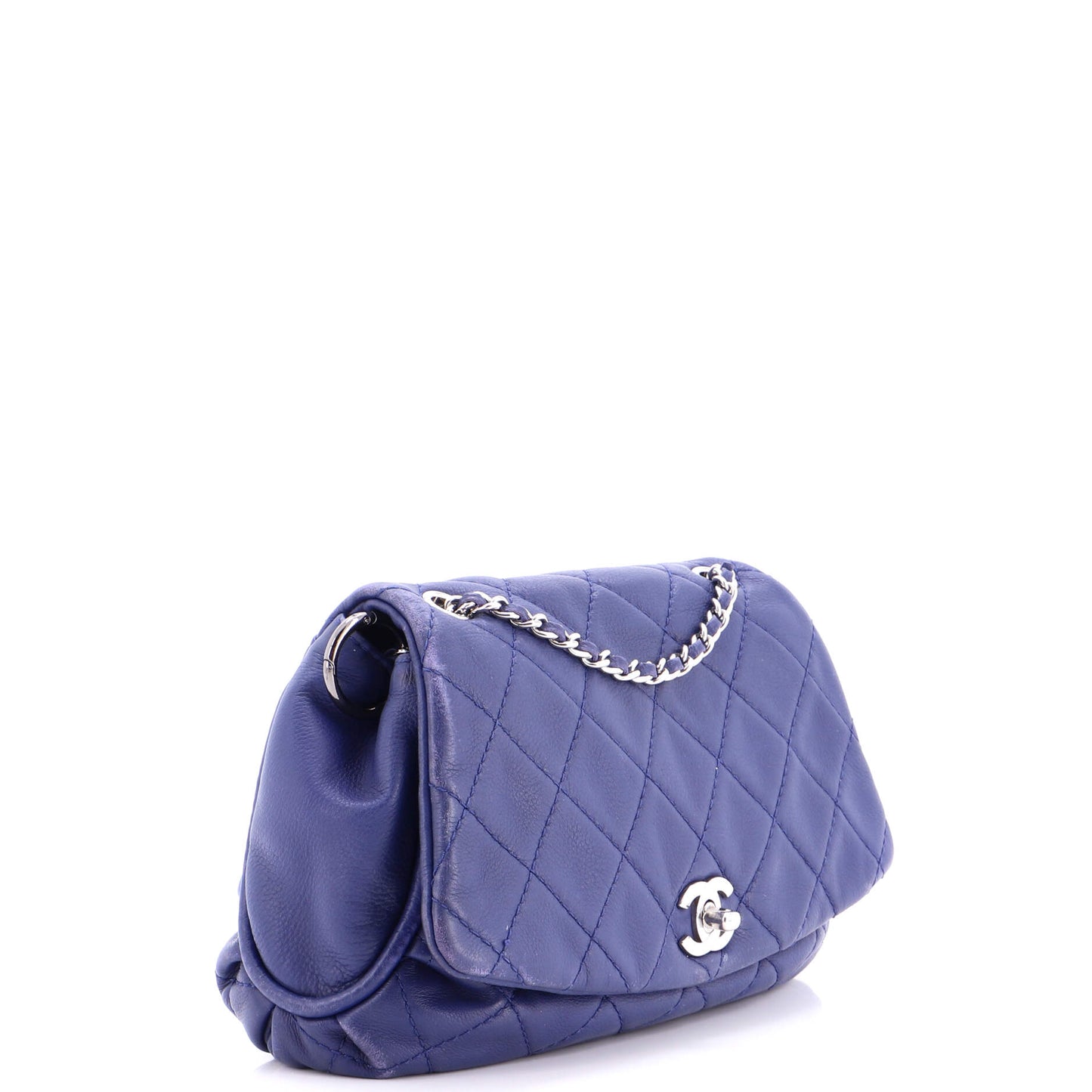 CC Curvy Flap Bag Quilted Calfskin Medium