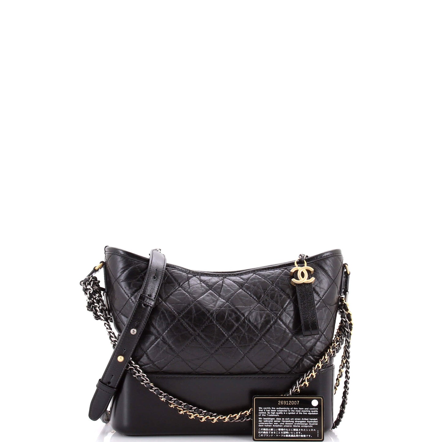 Gabrielle Hobo Quilted Aged Calfskin Medium