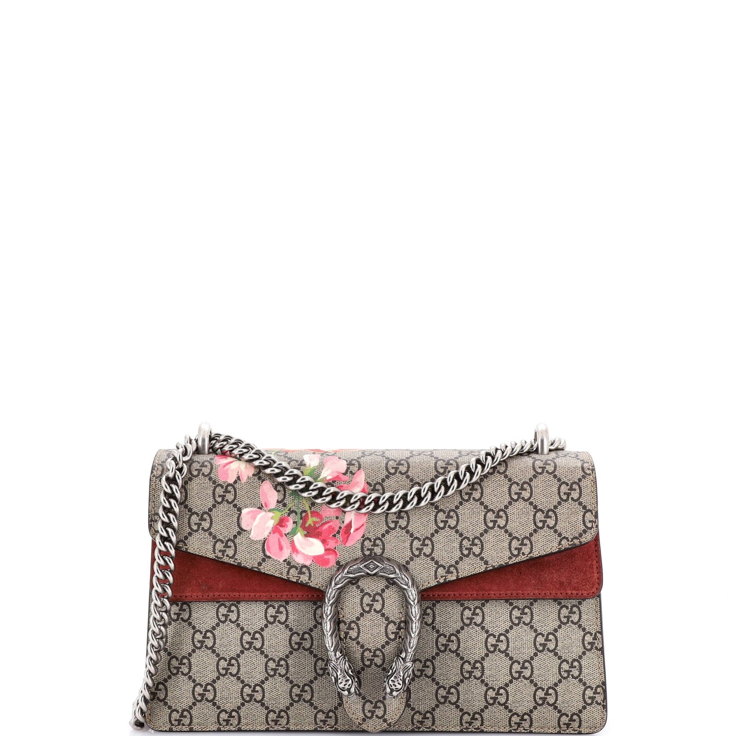 Dionysus Bag Blooms Print GG Coated Canvas Small