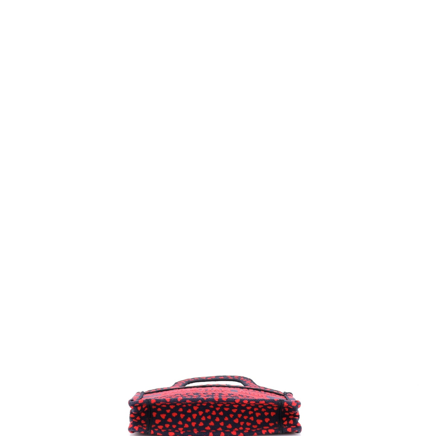 Book Tote I Love Paris Heart Embroidered Canvas Mini