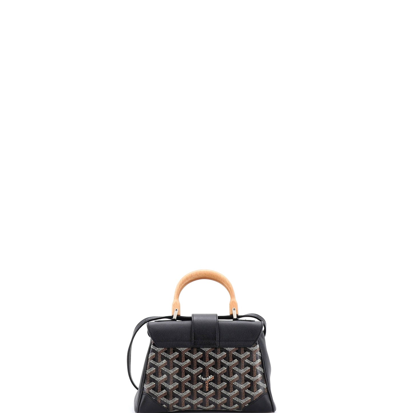 Saigon Top Handle Bag Coated Canvas with Leather Mini