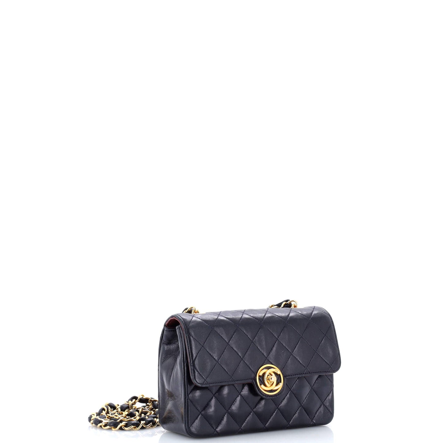 Vintage CC Chain Flap Bag Quilted Lambskin Mini