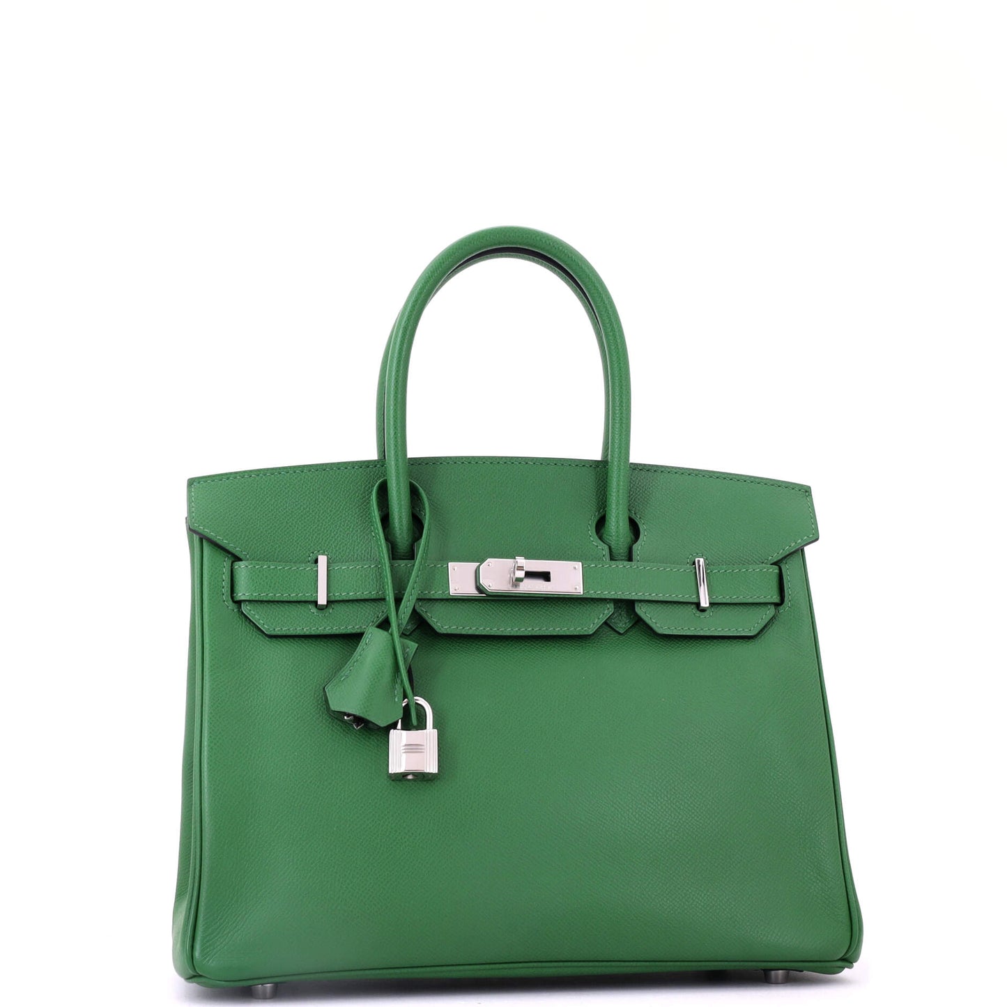 Birkin Handbag Vert Bengale Epsom with Palladium Hardware 30
