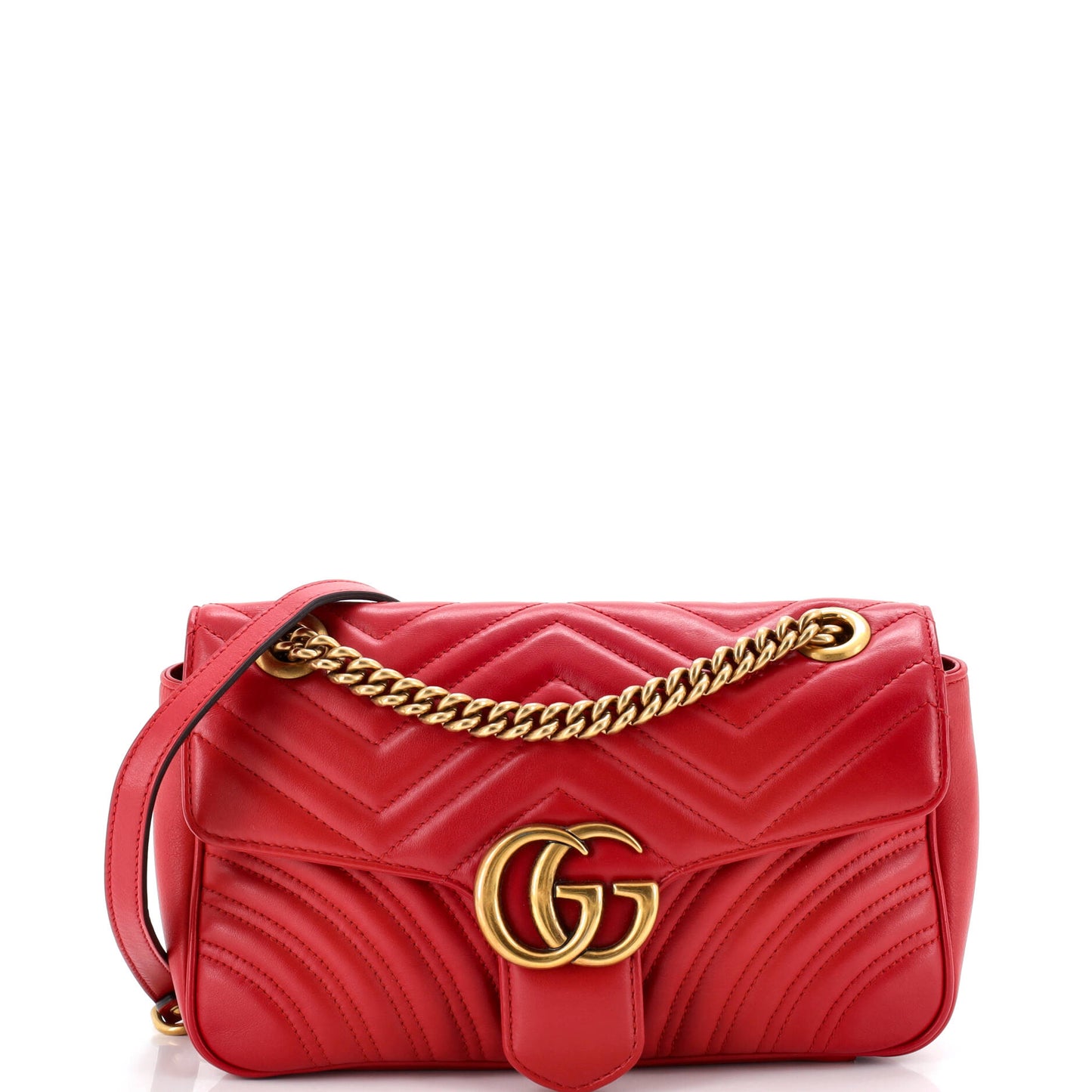 GG Marmont Flap Bag Matelasse Leather Small