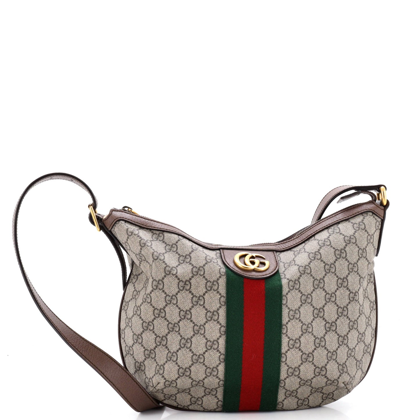 Ophidia Half Moon Hobo GG Coated Canvas Small