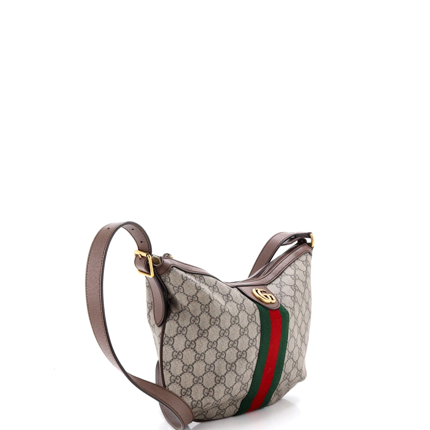 Ophidia Half Moon Hobo GG Coated Canvas Small