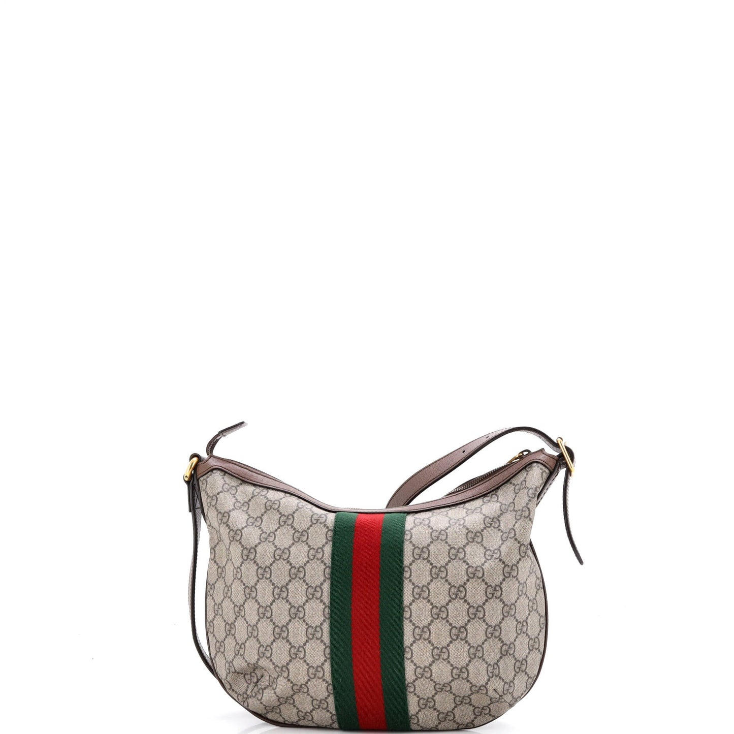 Ophidia Half Moon Hobo GG Coated Canvas Small