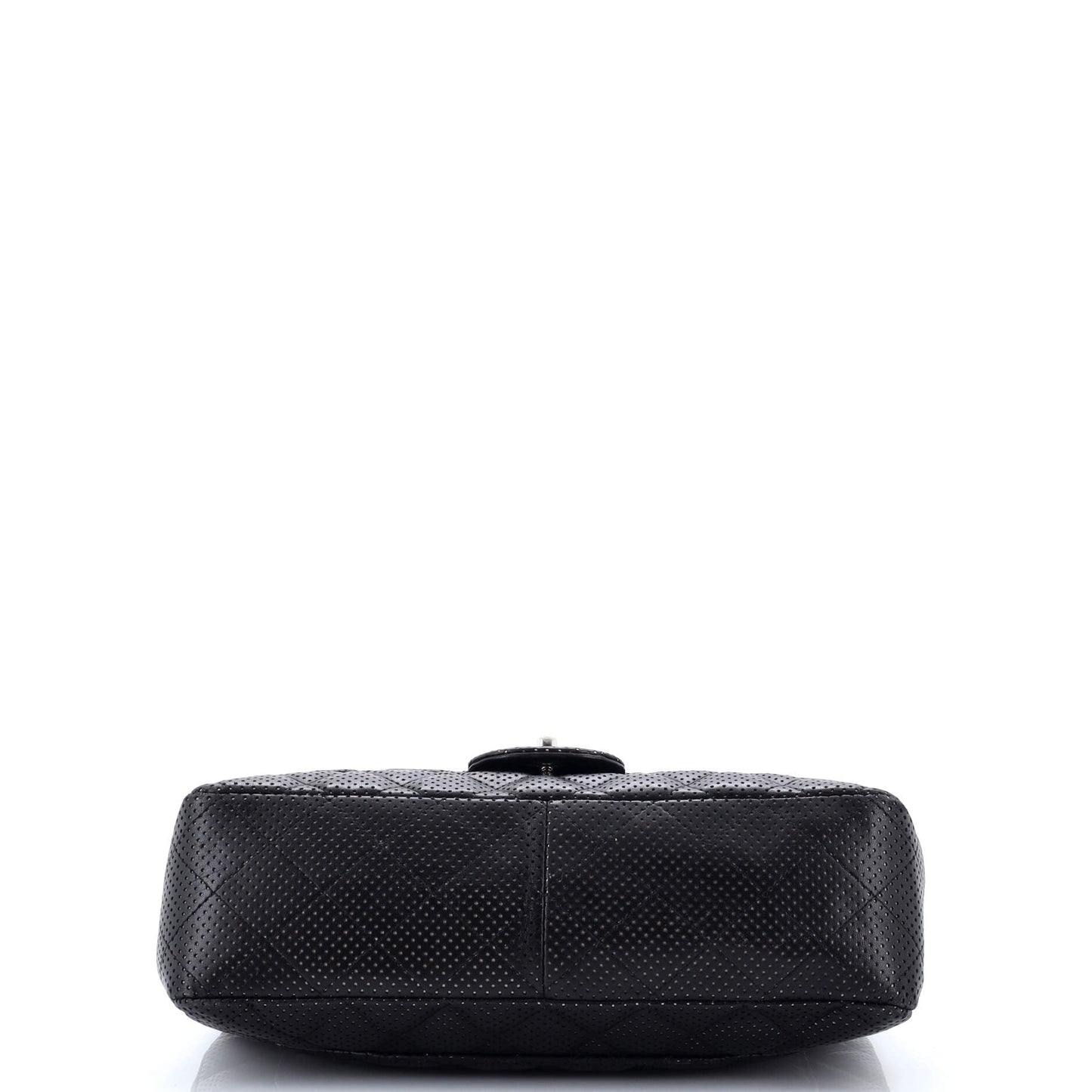 Classic Single Flap Bag Quilted Perforated Leather Jumbo