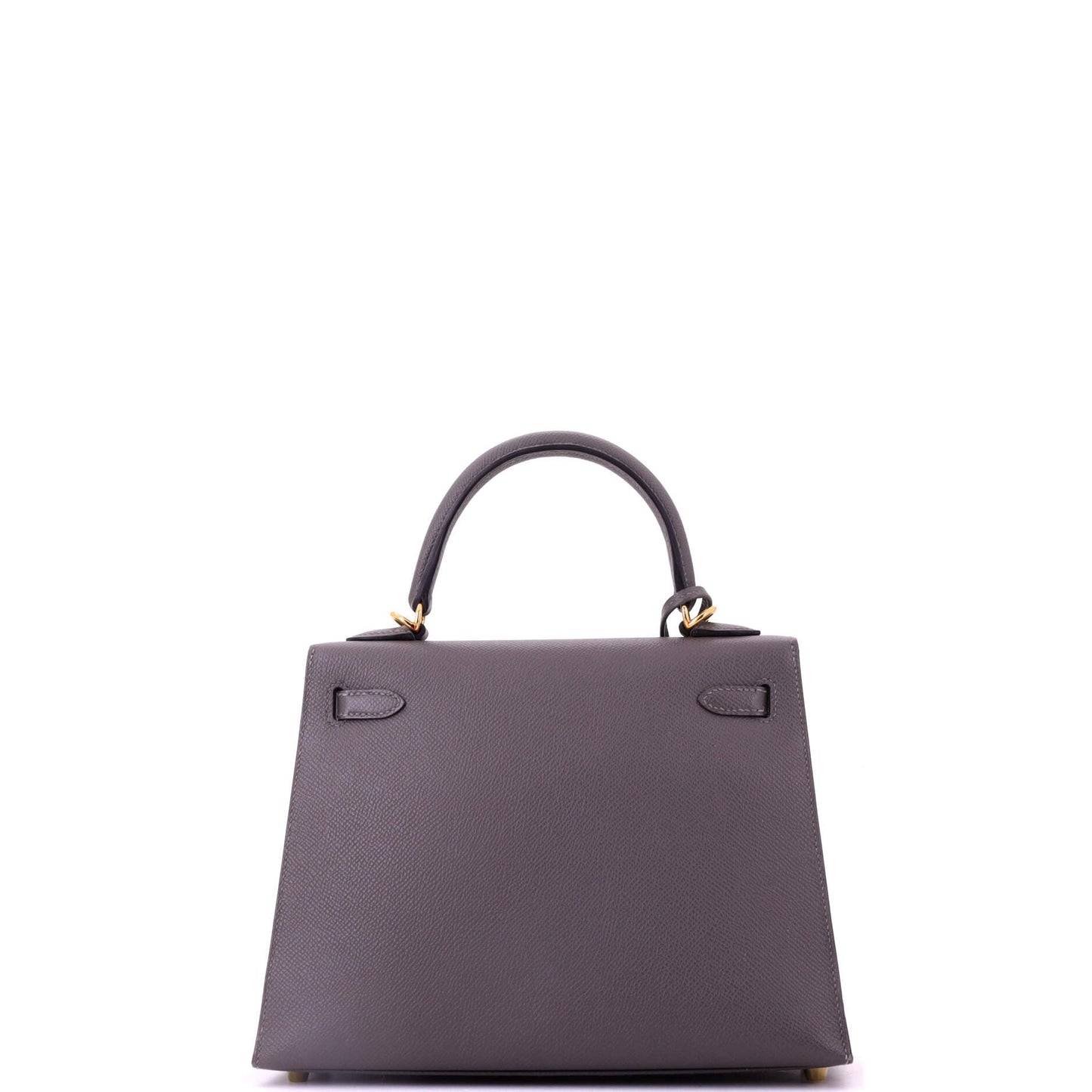 Kelly Handbag Grey Epsom with Gold Hardware 25