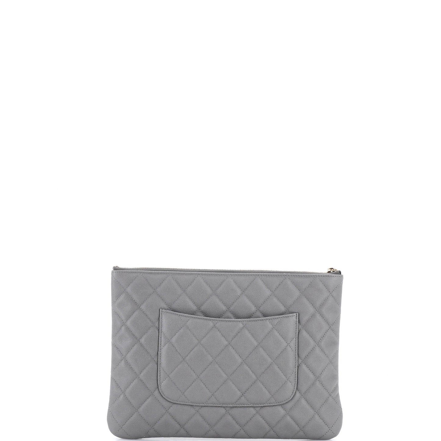 O Case Clutch Quilted Caviar Medium