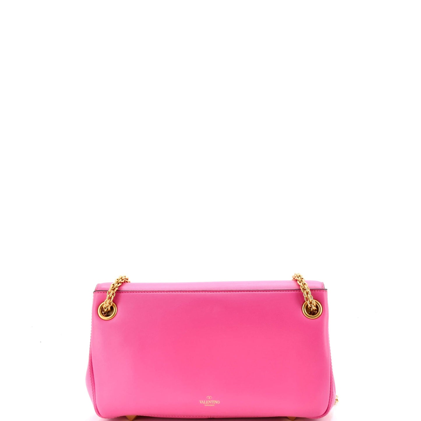 Stud Sign Shoulder Bag Leather