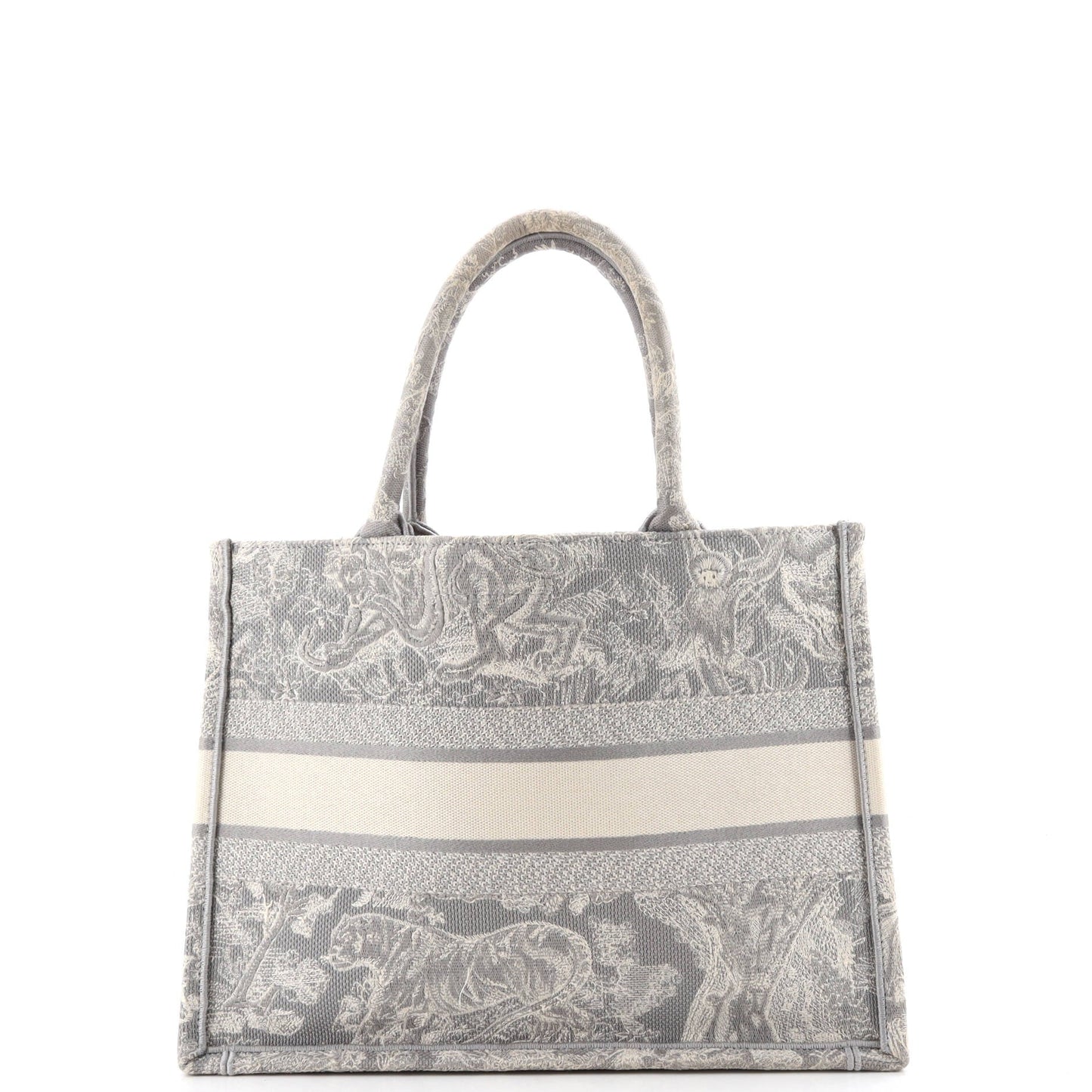 Book Tote Embroidered Canvas Medium