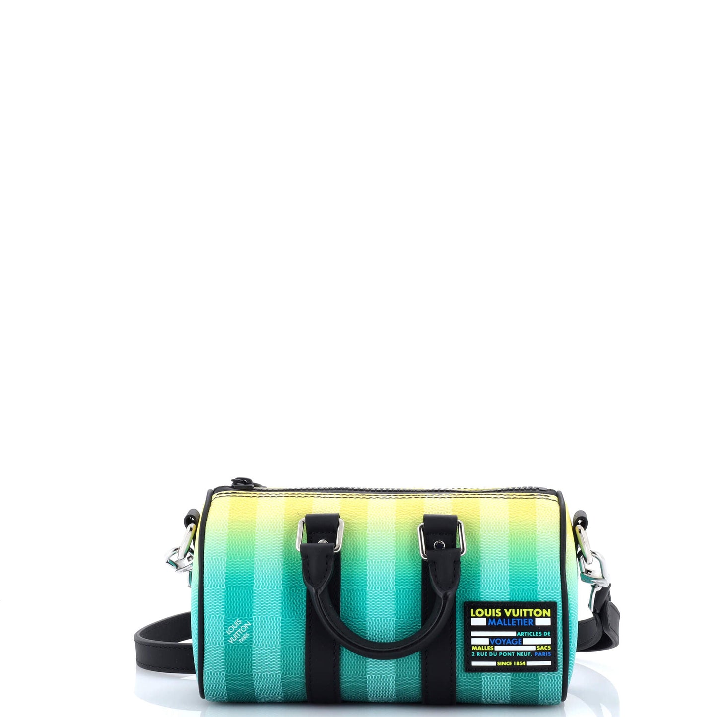 Keepall Bandouliere Bag Limited Edition Gradient Damier Stripes XS